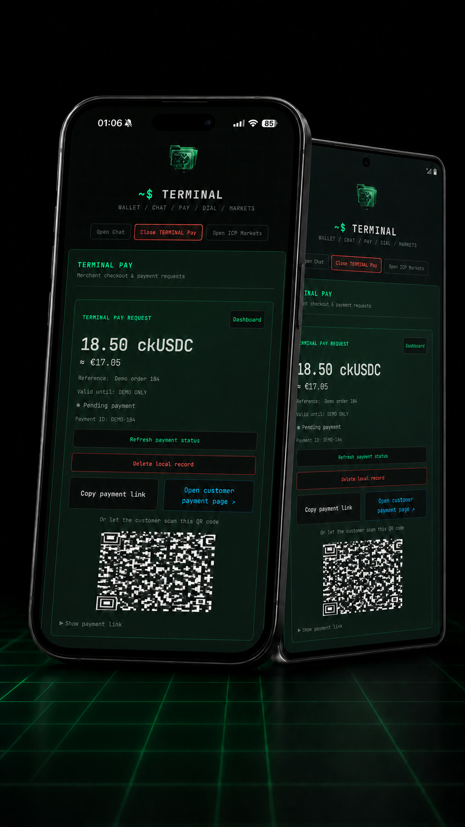 TERMINAL Pay payment-request interface